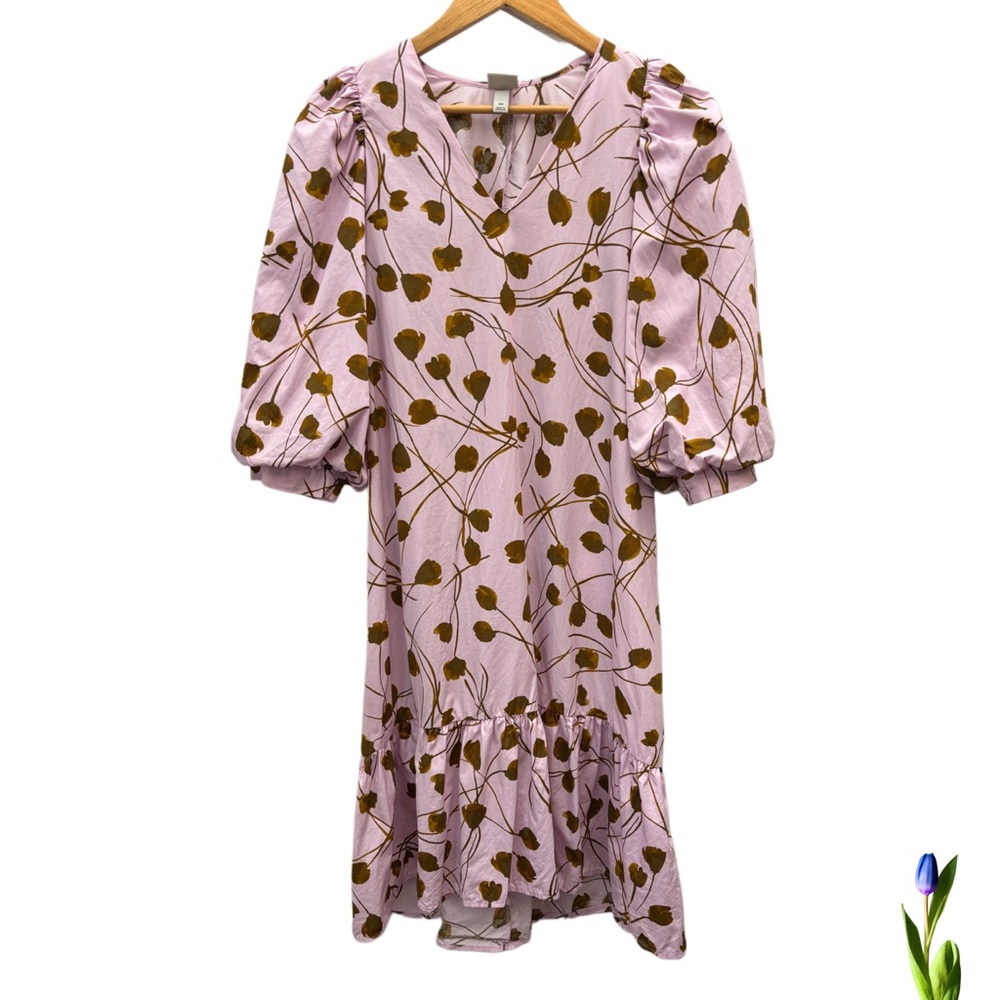 A NEW DAY (TARGET) MAXI DRESS XS SIZE Floral Puff half Sleeve Ruffle Hem…